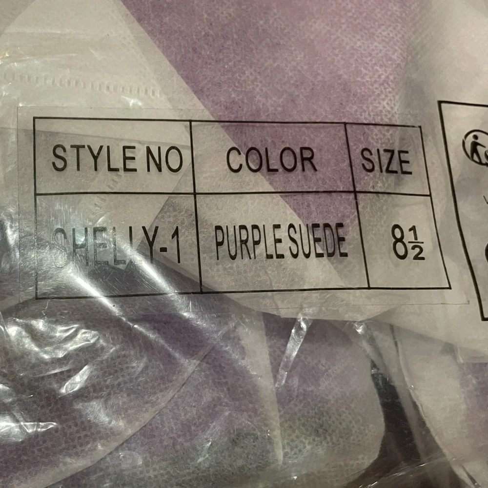 Women's Purple Mid-Calf Slouch Zipper Boots - Picture 6 of 8